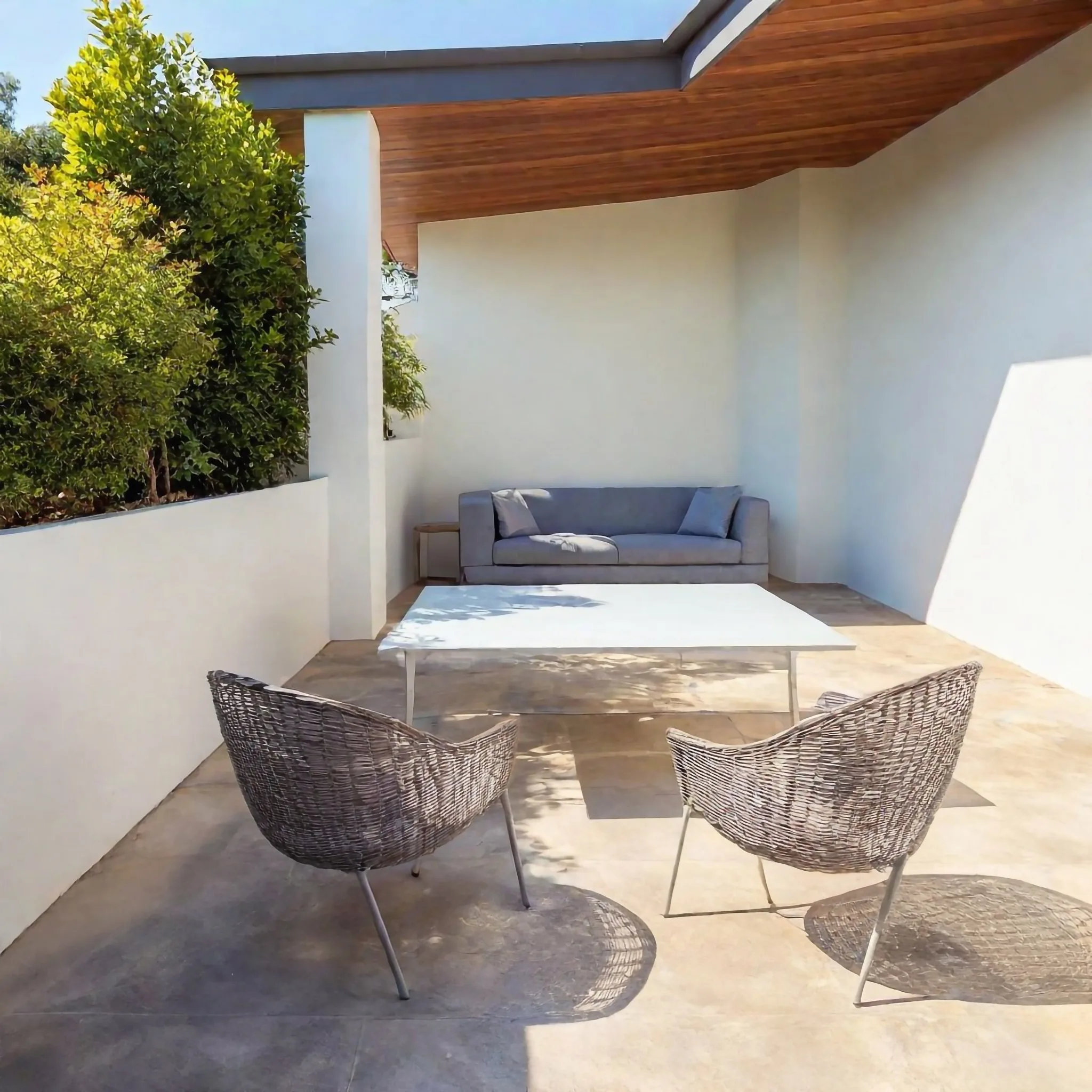 A concrete patio finished with attention to drainage and joint spacing in Liverpool