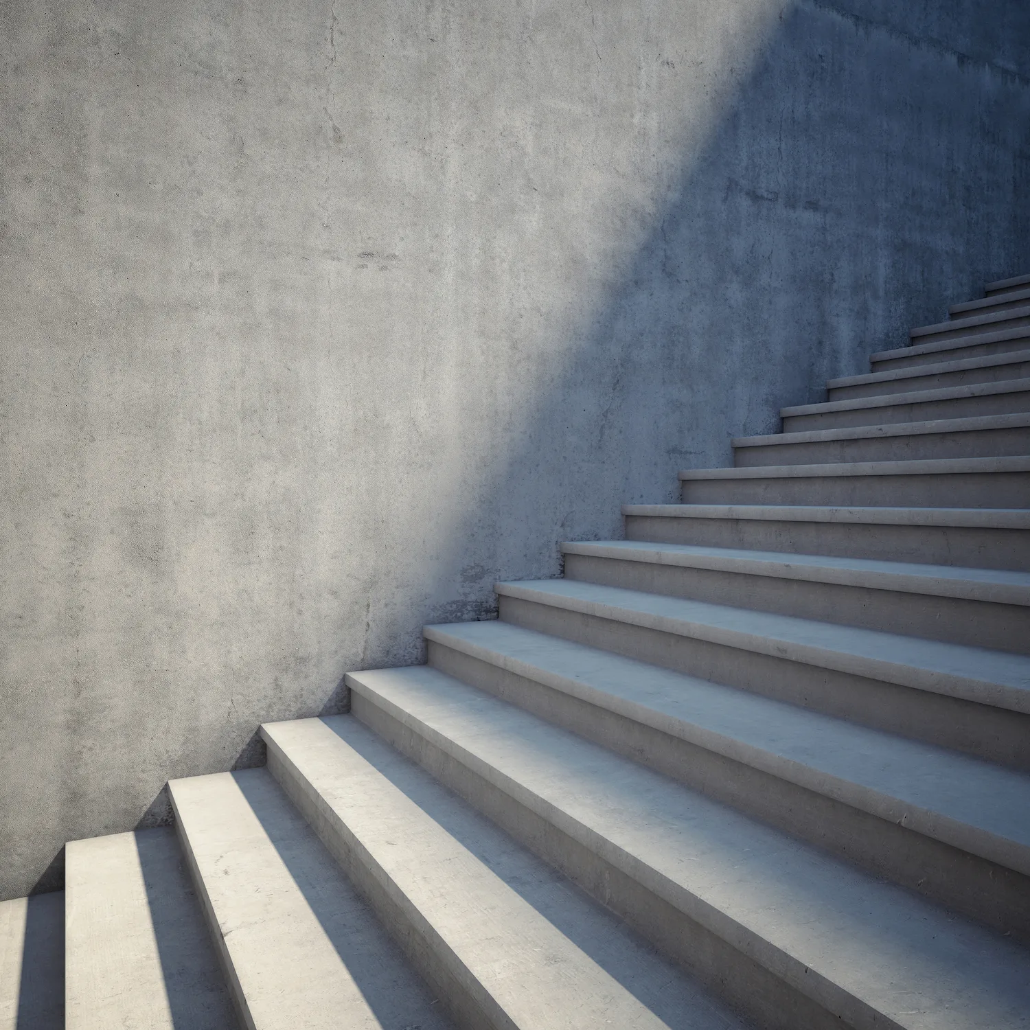 Concrete steps for a split level Fairfield home